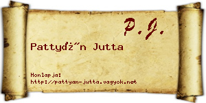 Pattyán Jutta névjegykártya